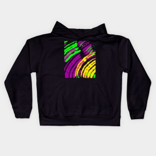 Abstract Mardi Gras Design 2023 Kids Hoodie